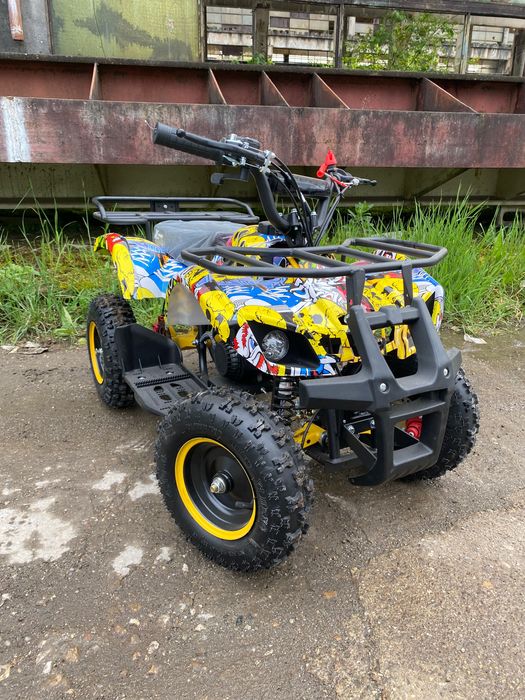 ATV Grafitty galben 49cc viteza reglabilă nou cu garanție și livrare