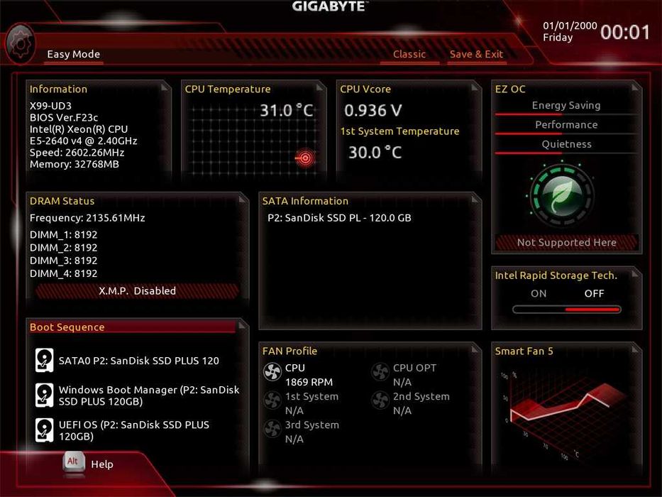 Дъно Дънна платка GIGABYTE GA-X99-UD3 2011-3 X99 до 64GB DDR4