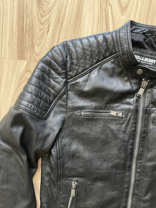 BULL & BERRY / мъжко кожено(естествена) яке M/S