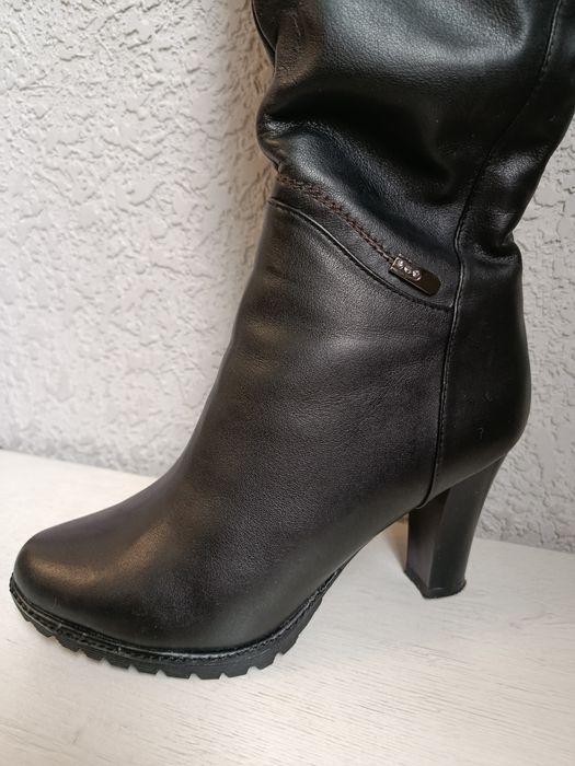 Сапоги    кожаные