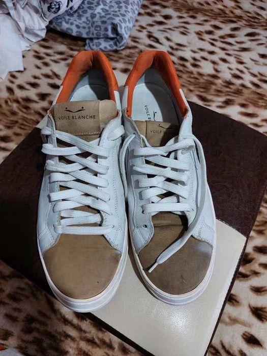 VOILE BLANCHE, Luxury Sneakers, Tenisi Piele Nr 44 (gen Premiata)