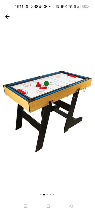 Masa de joc Leoamark 15 in 1, biliard, foosball, hochei, tenis de masa