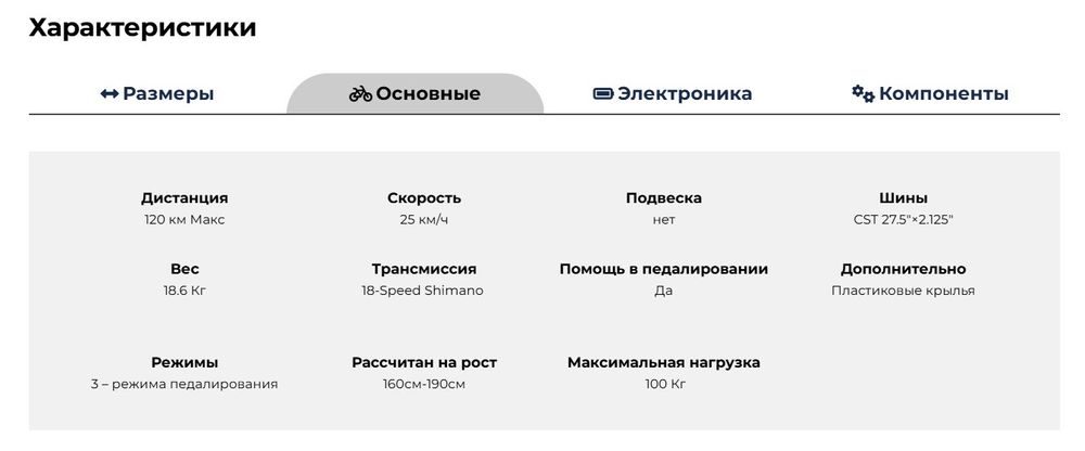 Электровелосипед Himo C30S 250W (Xiaomi)