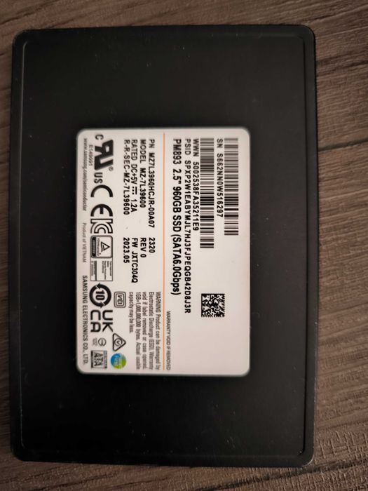 Samsung DataCenter PM893 SSD 960GB