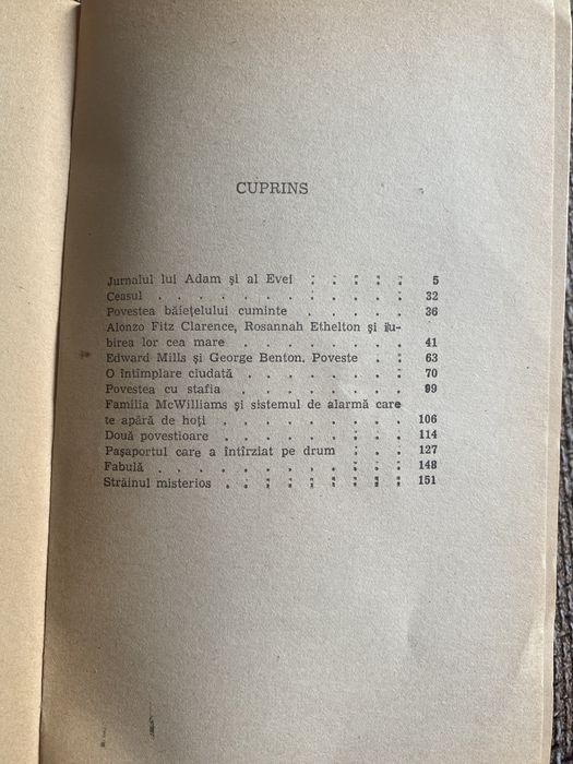Carte de Mark Twain