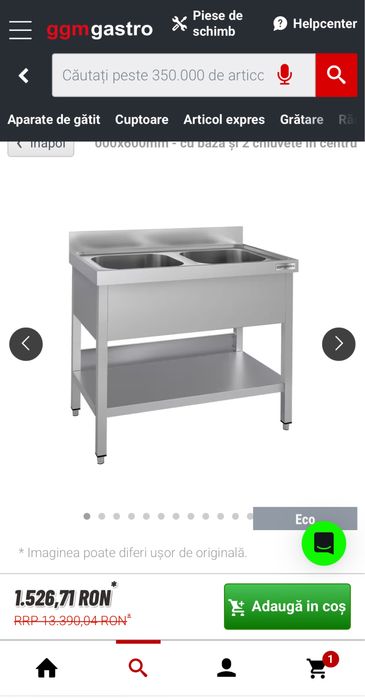 Chiuveta inox 100/60