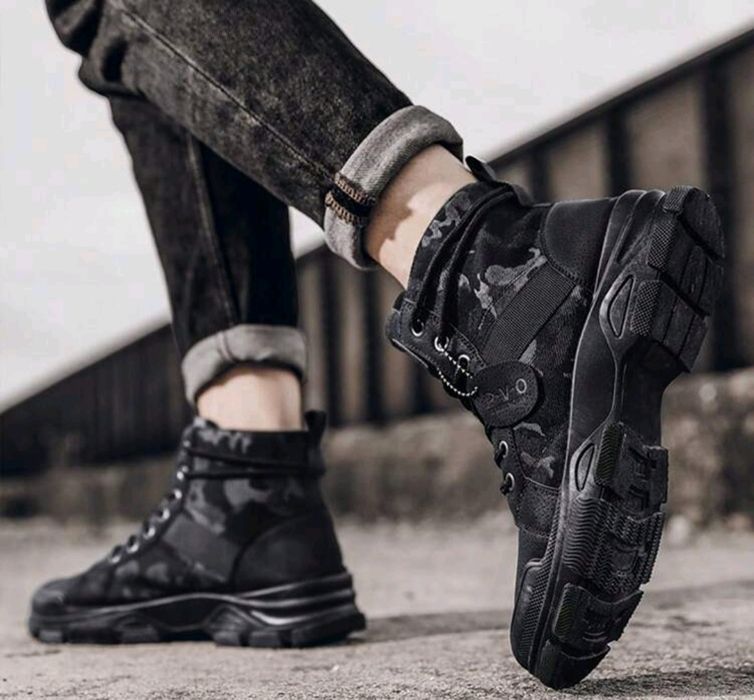 Нови мъжки кубинки камуфлажни непромокаеми ботуши тактически обувки 46