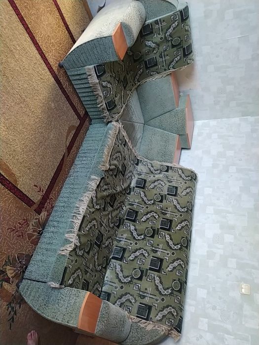 Угловой диван с креслом
