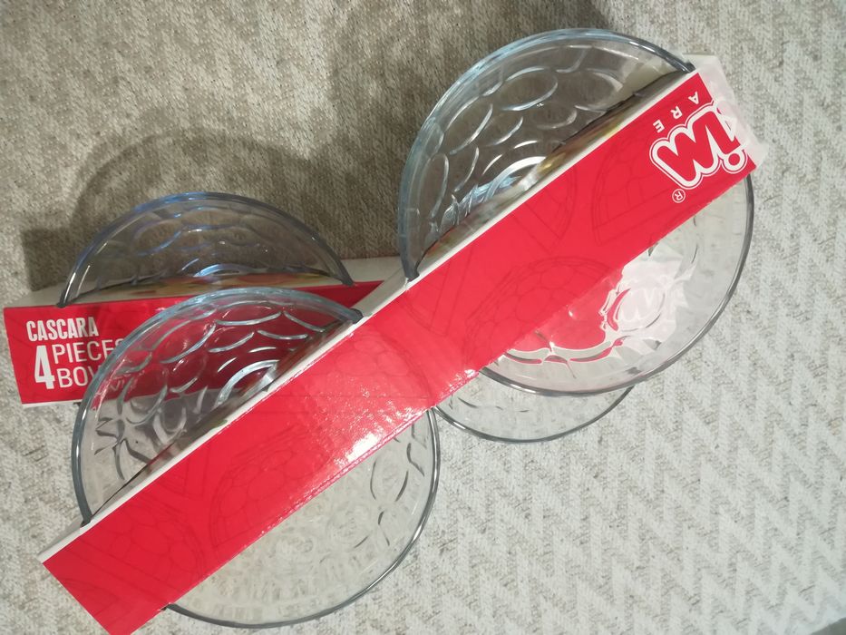 4 броя нови стъклени купички