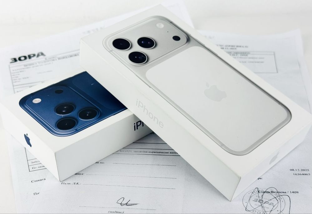 НАЛИЧЕН! Apple iPhone 17 Pro 256GB Deep Blue / Silver 2г. Гаранция!