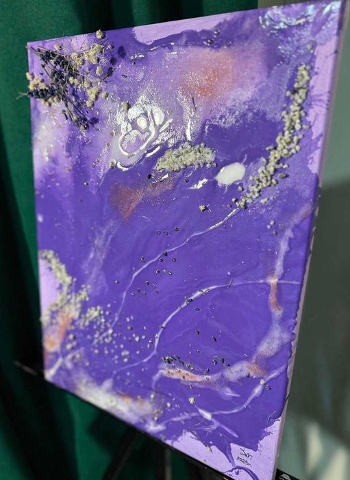 Ръчно изработена картина от епоксидна смола 30/40см