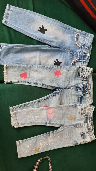 Blugi pictați manual 2-3ani