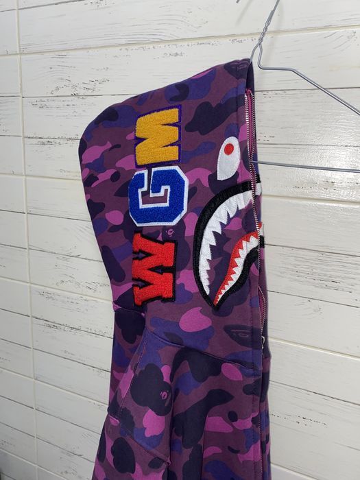 Филлетовый зип-худи BAPE