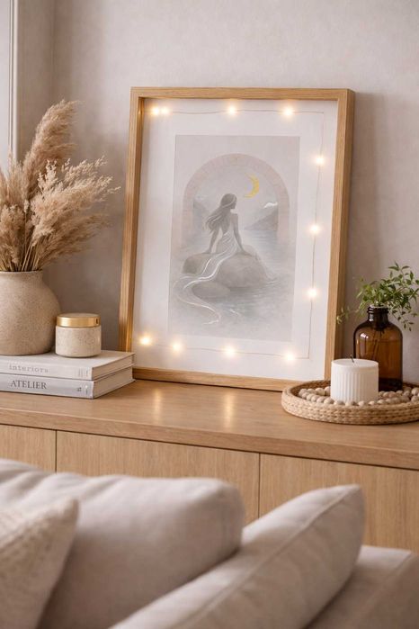 Ръчно изработени картини с лампички