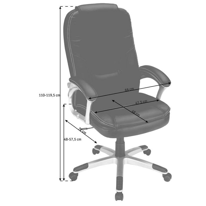 Черен офис стол фирма Xora