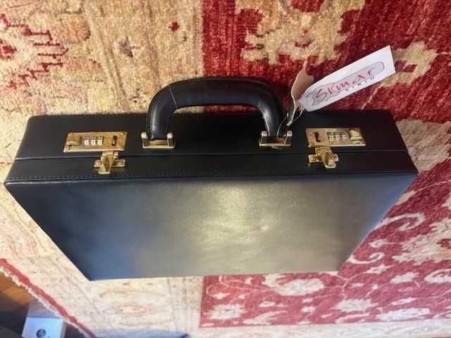 Geanta diplomat noua piele naturala incuietori cifru