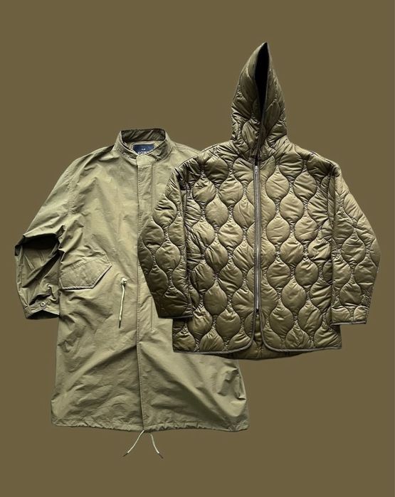 Стёганный плащ и куртка