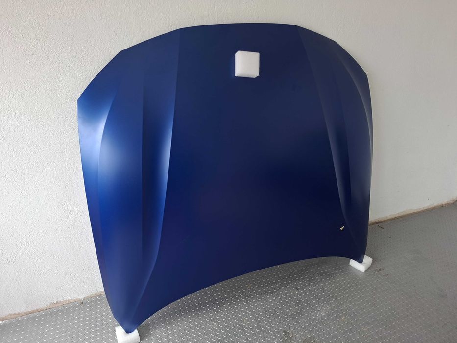 Като Нов Оригинален Преден капак BMW G22 G23 G26 Син мат Алуминиев, БМВ Г22 Г23 Г26