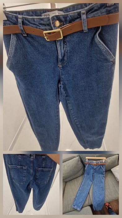 Дънки Zara с колан