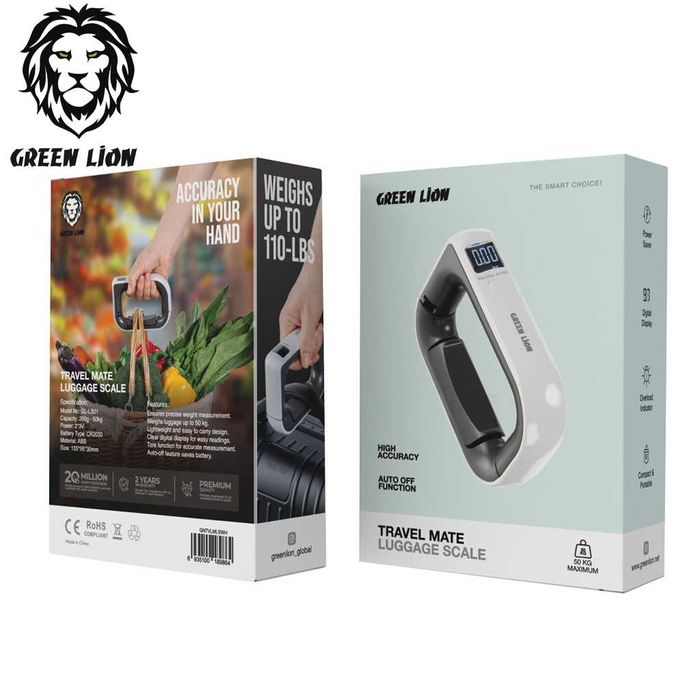 Green Lion Travel Mate Luggage Scale Дорожные ручные весы для багажа