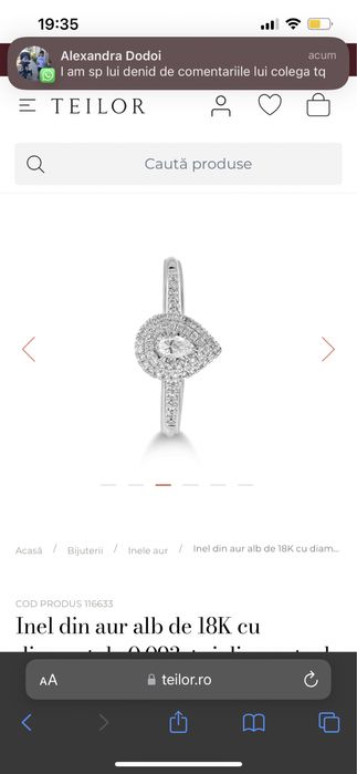 Inel diamante Teilor