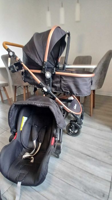 Carucior 3in1, Belecoo, 0-36 luni, landou, suspensii,scoica SH