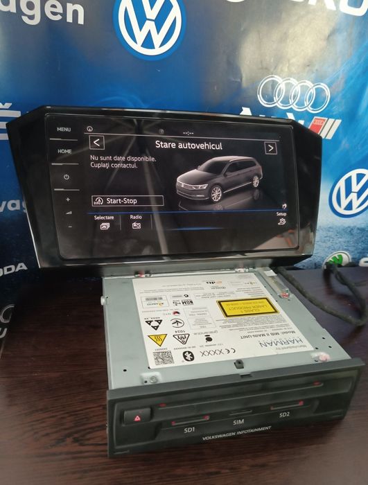 VW Discover Pro MIB2.5 Harman + Display Original | Dynaudio | Active Info Display | Montaj Inclus