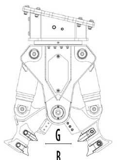 Foarfeca hidraulica rot. MB Crusher MB-PT650 pt excavator 6.5-13 ton