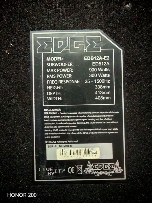 Subwoofer 900w EDGE