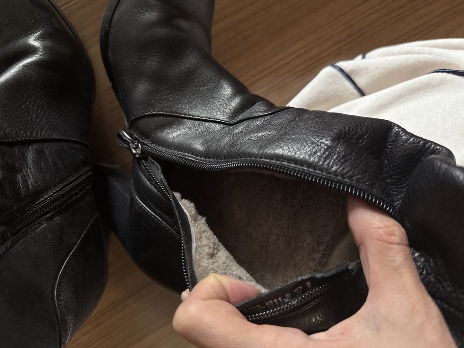 зимние сапоги с мехом