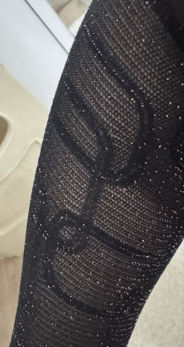 Колготки с блеском , с рисунком