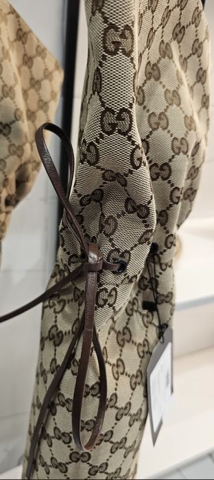 Gucci ,чизми-ботуши,естествена кожа /канвас,н.38