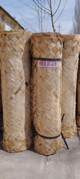 Qamish boʻyra sifatli toʻqilgan oshxona va besedkalar uchun