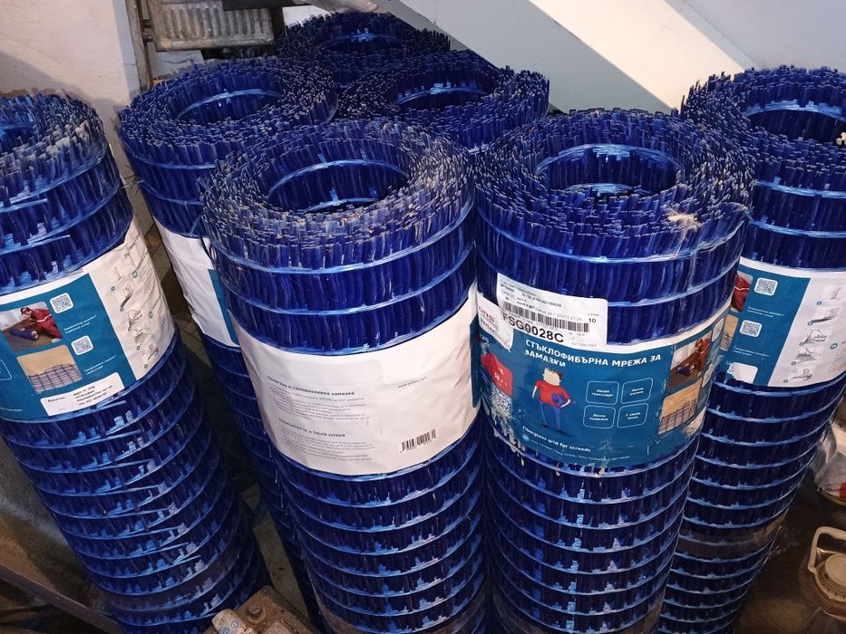 Мрежа за замазки, за подово отопление