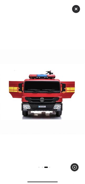 Masinuta electrica pentru copii, Mappy - Masina Pompieri