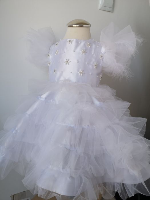 НОВА детска рокля, шаферска рокля за 1 г