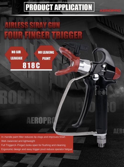 Aeropro ! Пистолет за безвъздушно боядисване Aeropro 821 и 818 C !