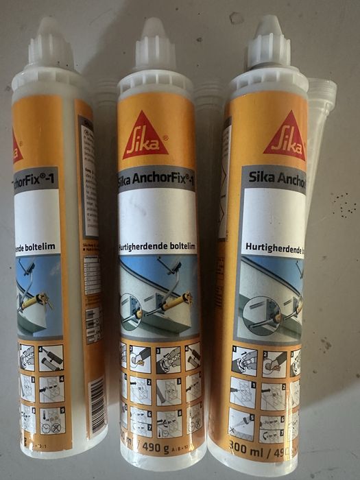 34 bucati-Adeziv sintetic pentru ancorari, Sika Anchorfix - 1, bicomponent, 300 ml