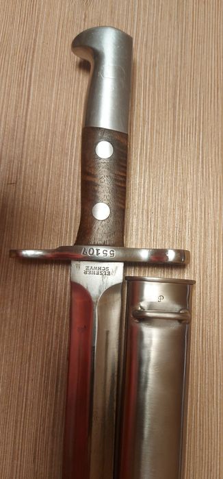 Швейцарски щик Шмидт Рубин в автентично и  отлично състояние