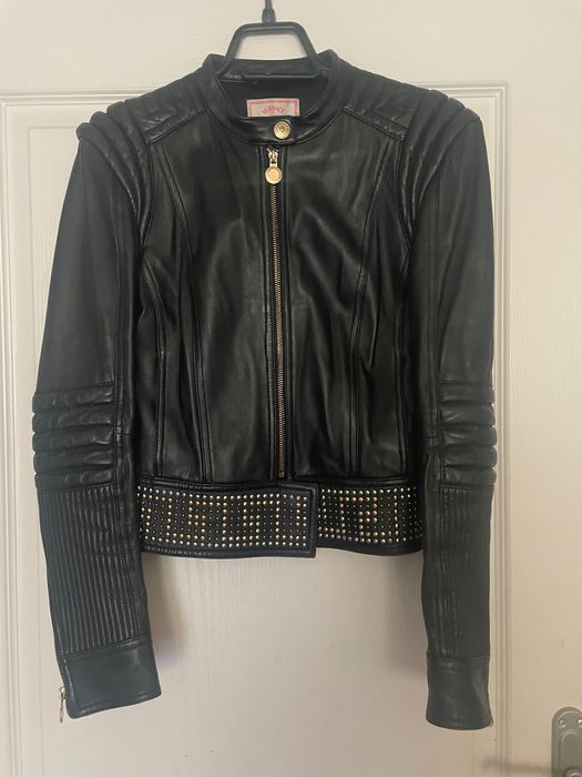 Кожено Яке H&M Versace 38 S