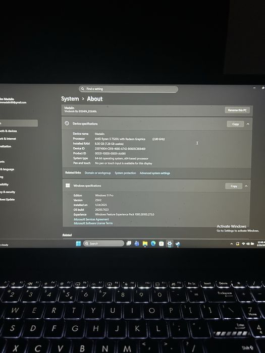 Laptop ASUS VivoBook Go 15 – Ryzen 5 7520U