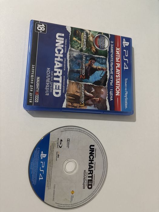 человек паук и анчартед коллекция в отличном состянии работает с