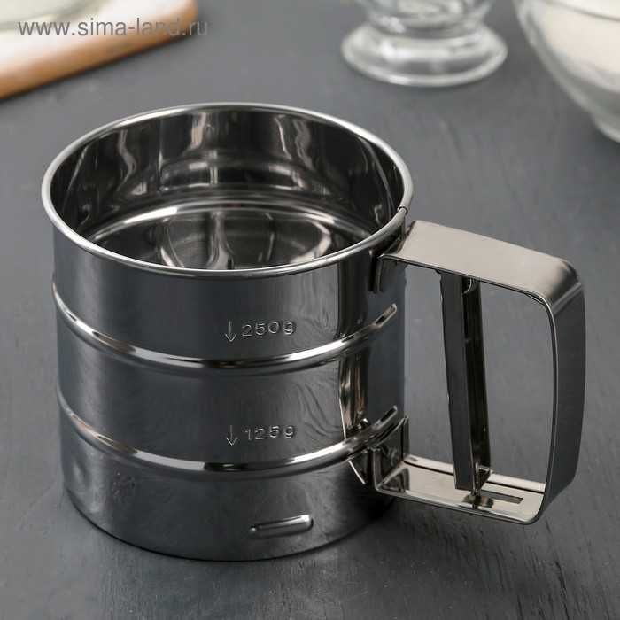 Просеиватель для муки Доляна, 375 мл