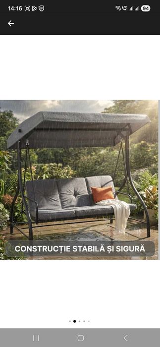 Balansoar de gradină 3 locuri