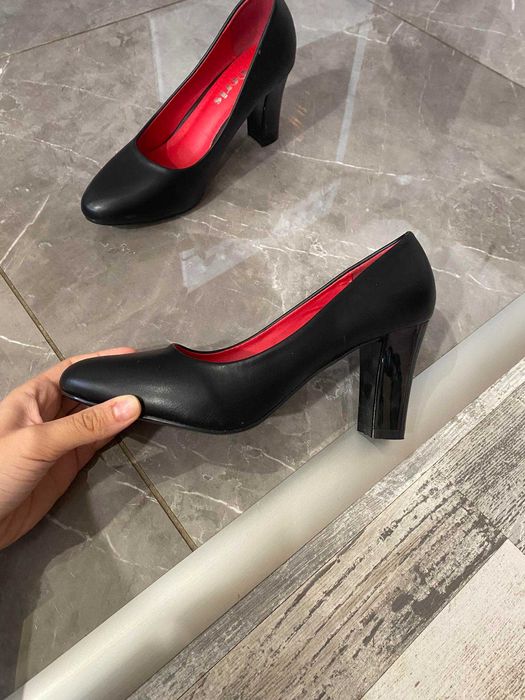 Черни токчета 8 см ток