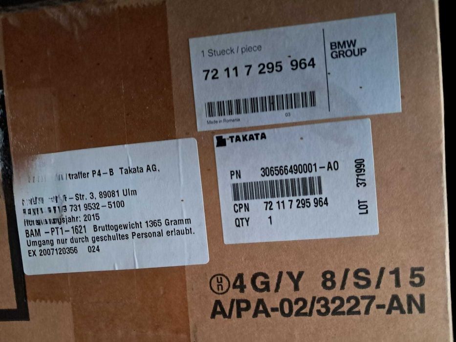 BMW X5 E70 X6 E71 Centură de siguranță față stanga/dreapta