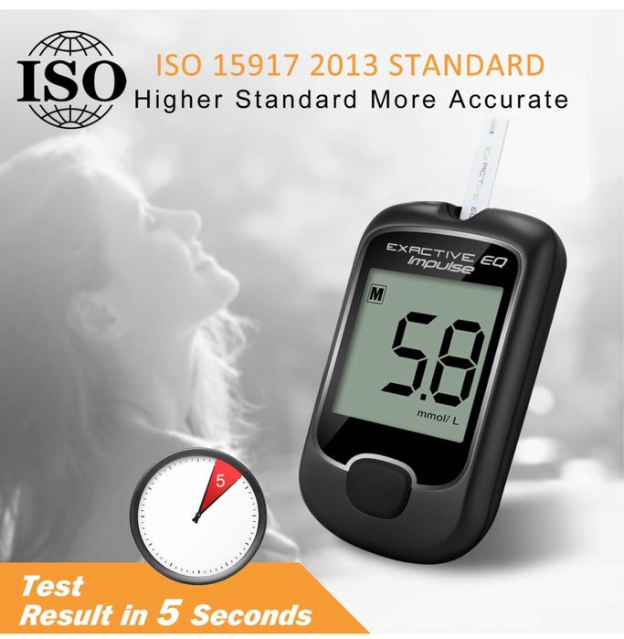 Kit de testare a diabetului zahaeat Monitor de glicemie Tester