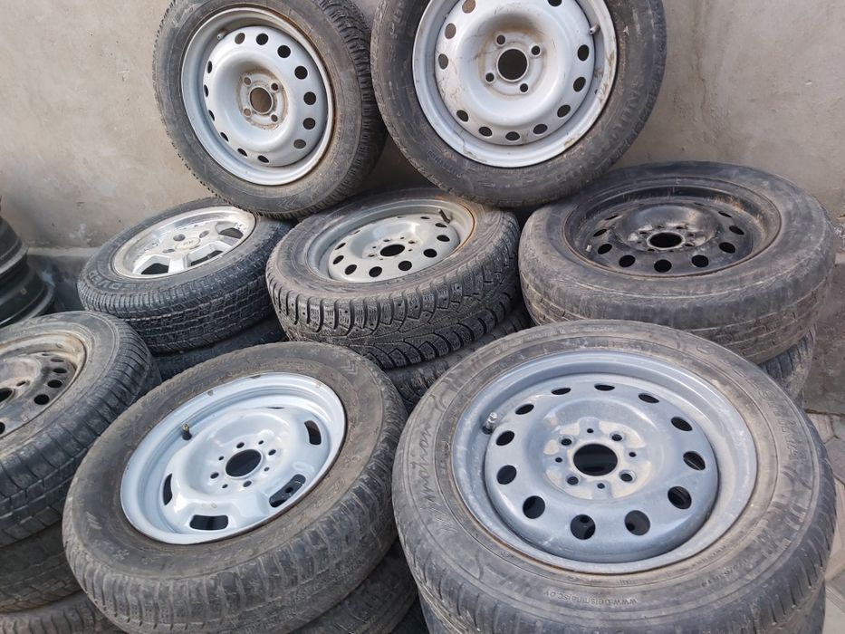 Диски штамп r14 ваз лада приора зима лето в комплекте с шинами обмен