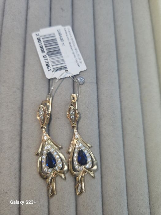 Золотые серьги "Принцесса " 500000тг