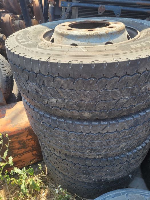 Roti jante cu 8 gauri anvelope 265/70R19.5 si 285/70r19.5